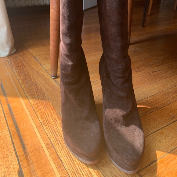 Jil Sander Brown Suede Boot - Picture 3 of 7